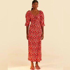 FARM Rio Ceramic Pineapple Dress size Small New with Tags GORGEOUS!!!